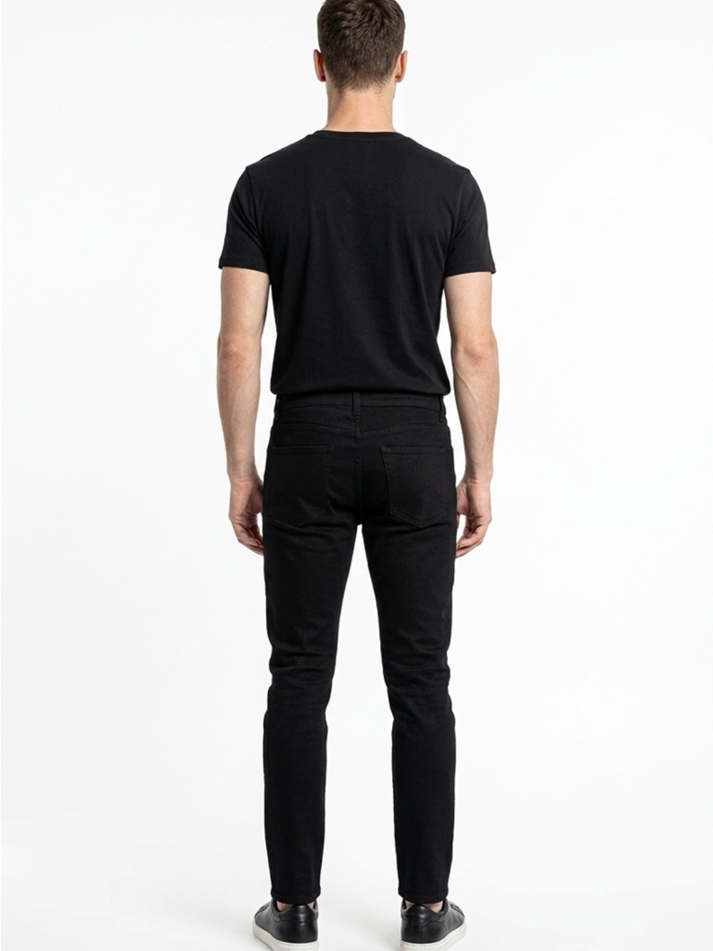 The Kooples men’s fitted Black Jeans - Classic Straight Fit button fly 31x34 - Picture 3 of 6